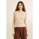 Pull Femme Rhythm Essential Long Sleeve Knit Top Oat