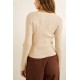 Pull Femme Rhythm Essential Long Sleeve Knit Top Oat