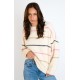 Pull femme Banana Moon Damiane Huffhil Ecru