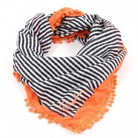 Woman scarf A L'Aise Breizh Verdana striped jeans apricot