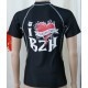 Lycra Surf Pistols I Love BZH Manches Courtes Noir