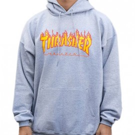 Sweat Capuche Thrasher Flame Grey