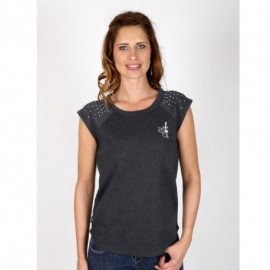 Sleeveless Sweatshirt In Breizh Theix Black Heather