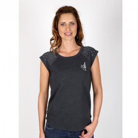 Sleeveless Sweatshirt In Breizh Theix Black Heather