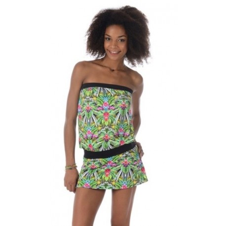 Dress Banana Moon Beachwear Tropical Green Tulum